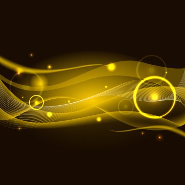 Abstract background with yellow lines